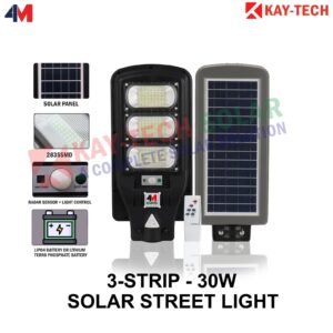 30W ALL IN ONE SOLAR STREET LIGHT ( 3 Window)