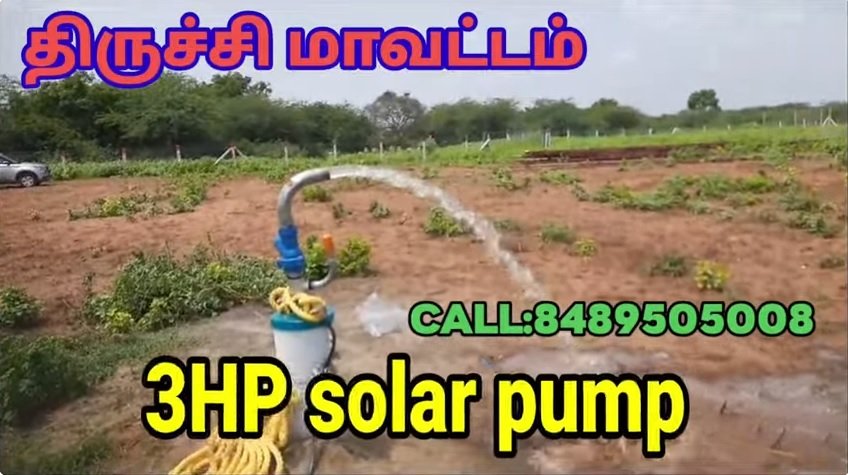 Solar water pump installation in trichy tamilnadu