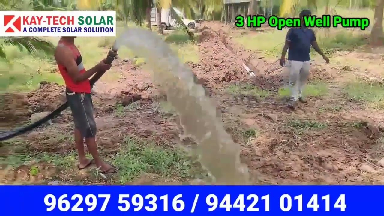 Solar water pump installation in Karur