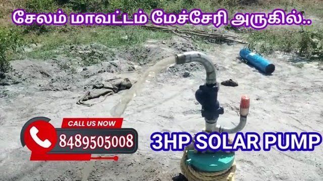 Solar water pump installation in salem